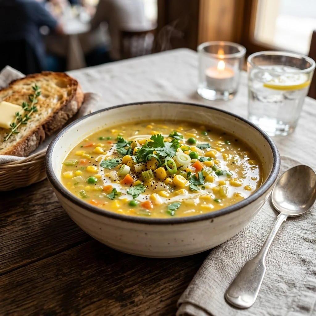 Sweet Corn Veg Soup
